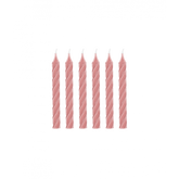Taartkaarsjes Roségoud 24 stuks
